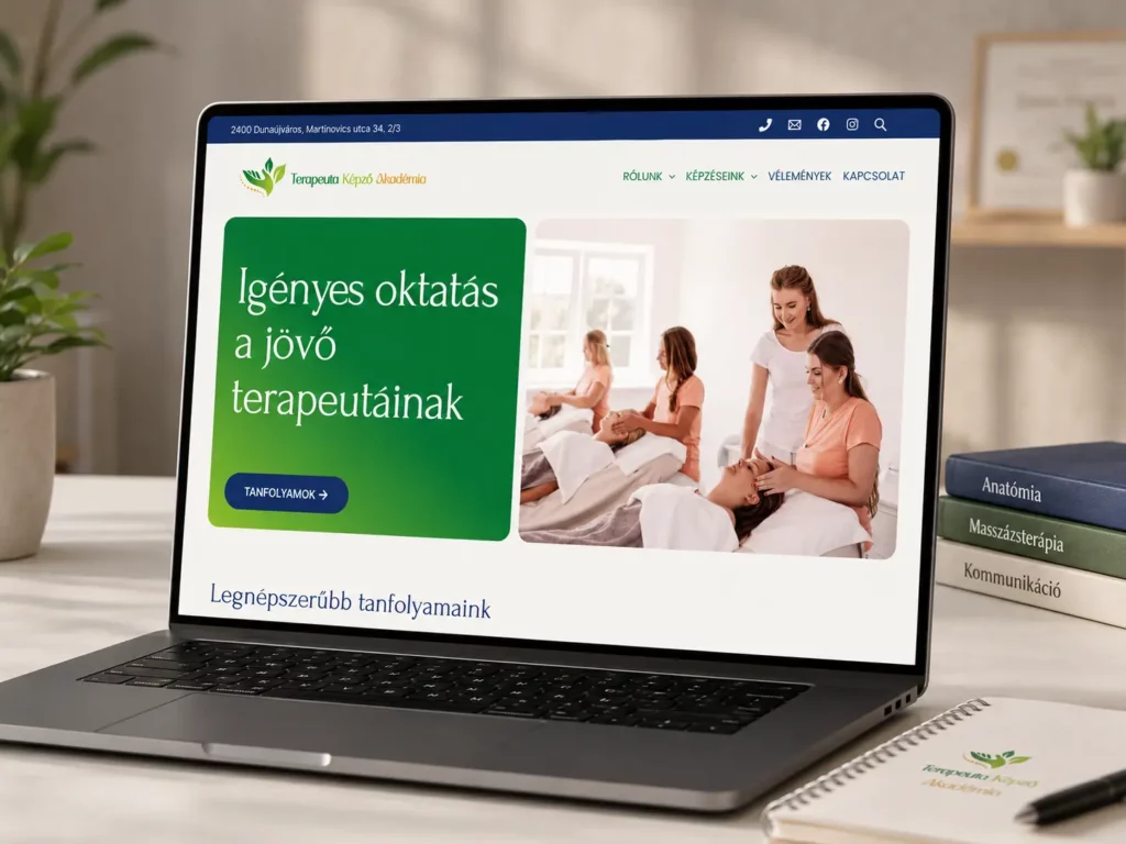 Terapeutaképző weboldala egy audittal indult